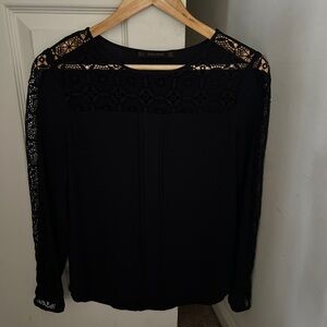 Dark blue blouse